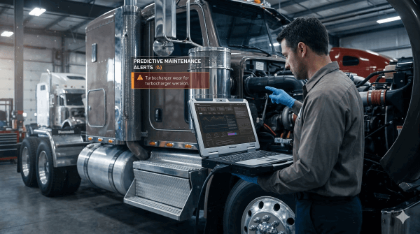 predictive analytics in fleet maintenance tracking for heavy-duty trucks